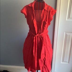 Bcbg dress size 4/6 small coral red
